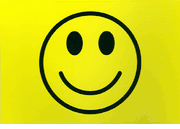 Smiley Face Polyester Flag 