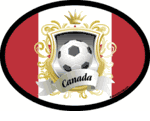 World Cup Soccer Oval Decals