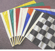 Solid Color Flags on Pole