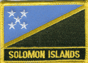 Solomon Islands Flag Patch with Name
