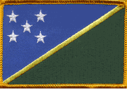 Solomon Islands Flag Patch - Rectangle