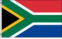 South Africa 3x5 Nylon Flag - Imported