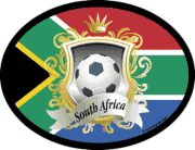 South Africa Soccer Flag It Oval Decal