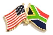 South Africa Flag Lapel Pin - Double