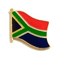 South Africa Flag Lapel Pin - Single