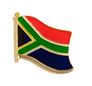 South Africa Flag Lapel Pin - Single