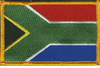 South Africa Flag Patch - Rectangle