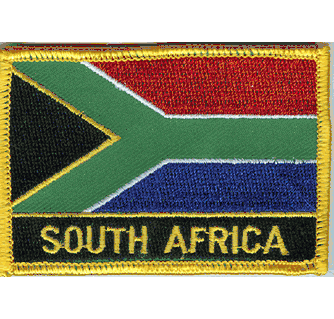 South Africa Flag Patch – Iron On Or Sew On, Embroidered Cloth Badge