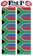 South Africa Flag Stickers 50 Stickers per package