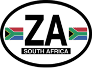 South Africa Flag It Oval Decal