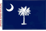 South Carolina Flag Decal Stickers - Large