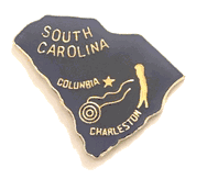 South Carolina Map Pin 