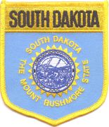 South Dakota Flag Shield Patch