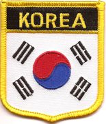 South Korea Flag Shield Patch