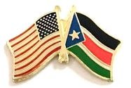 South Sudan Lapel Pin - Double