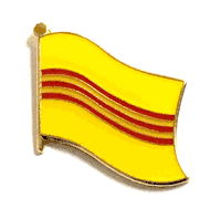 South Vietnam Flag Lapel Pin - Single