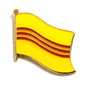 South Vietnam Flag Lapel Pin - Single