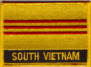 South Vietnam Flag Patch with Name