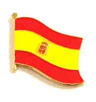 Spain Flag Lapel Pin - Single