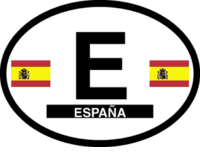 Spain Flag It Oval Decal