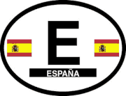 Spain Flag It Oval Decal