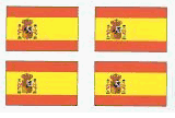Spanish Flag Stickers - Sheet of 50