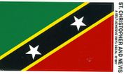 St. Christopher & Nevis Flag Decal Sticker