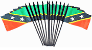 St. Kitts & Nevis 4"x6" Polyester - 12 Per Pack