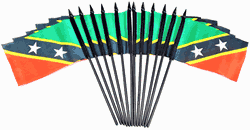 St. Kitts & Nevis 4"x6" Polyester - 12 Per Pack