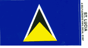 St. Lucia Flag Decal Sticker