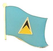 St. Lucia Flag Lapel Pin - Single