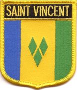 St. Vincent and Grenadines Flag Shield Patch