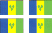 St. Vincent Flag Stickers