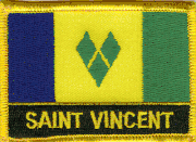 St. Vincent & Grenadines Flag Patch with Name