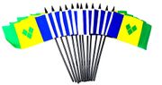 St. Vincent & Grenadines 4"x6" Polyester - 12 Per Pack