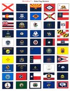 State Flag Sticker Set