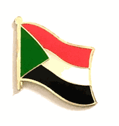 Sudan Flag Lapel Pin - Single