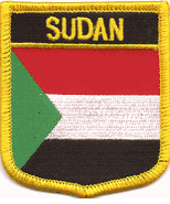 Sudan Flag Shield Patch