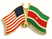 Surinam Flag Lapel Pin - Double