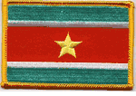 Suriname Flag Patch - Rectangle