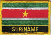 Suriname Flag Patch with Name
