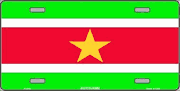 Suriname Flag License Plate