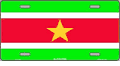 Suriname Flag License Plate