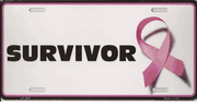 Survivor Breast Cancer License Plate