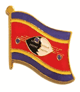 Swaziland Flag Lapel Pin - Single