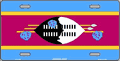 Swaziland Flag License Plate