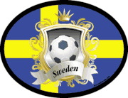 Sweden Soccer Flag It Oval Decal