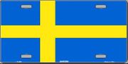 Sweden Flag License Plate