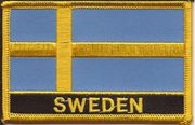 Sweden Flag Patch with Name