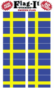 Sweden Flag Stickers 50 Stickers per package
